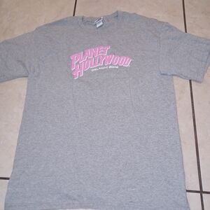 Gildan Gray T-Shirt with Pink Logo